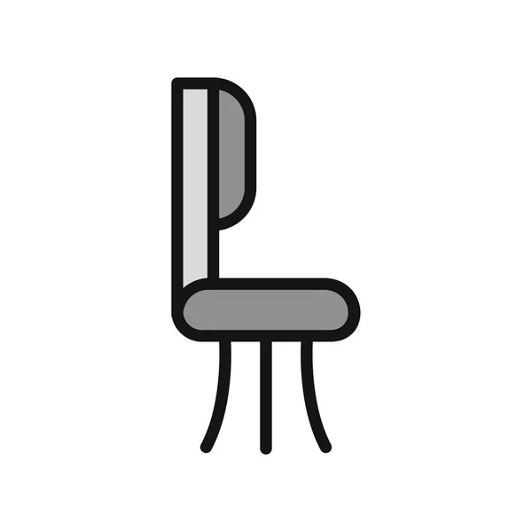 Αφηρημένο Εικονίδιο Καρέκλας Στο Φόντο Διανυσματική Απεικόνιση — Διανυσματικό Αρχείο
