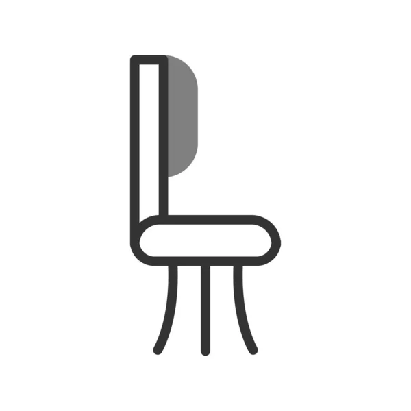 Abstrakcyjna Ikona Krzesła Tle Ilustracja Wektora — Wektor stockowy