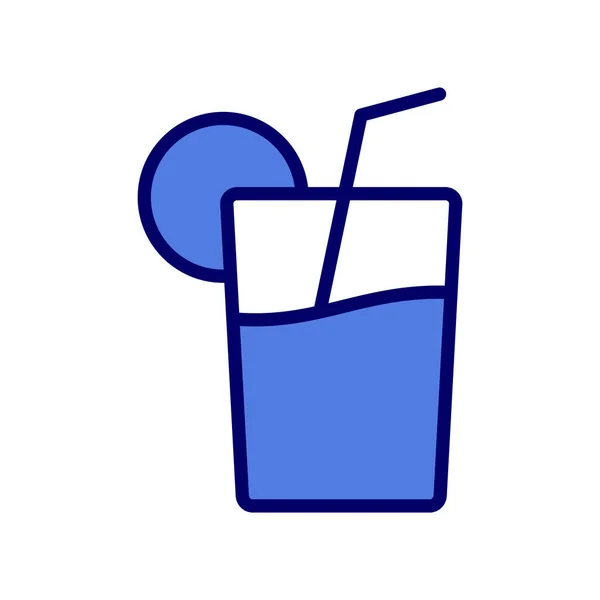 Glas Juice Vektor Ikon — Stock vektor
