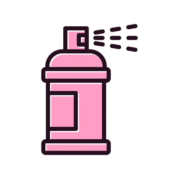 Paint Spray Vector Line Icon Design — ストックベクタ