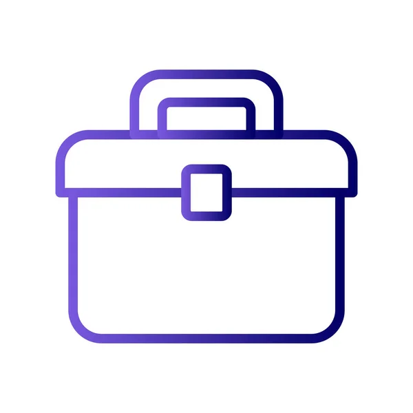 Briefcase Vector Thin Line Icon — Stock Vector