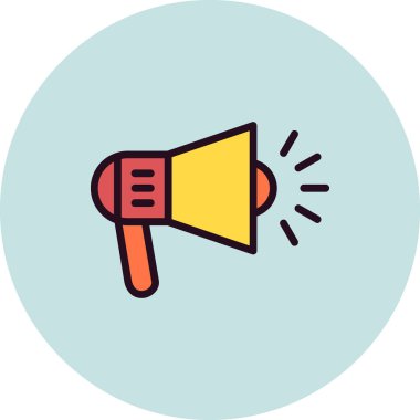 Hoparlör ikonu, vektör illüstrasyonu