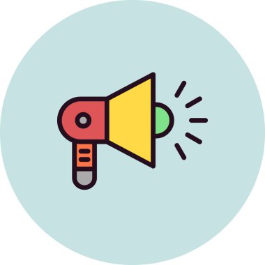 Hoparlör ikonu, vektör illüstrasyonu