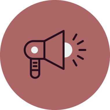 Hoparlör ikonu, vektör illüstrasyonu