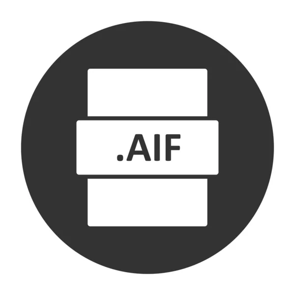 Aif File Format Icon Vector Illustration — Stock Vector
