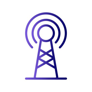 Yayın anteni, simge vektör illüstrasyonu