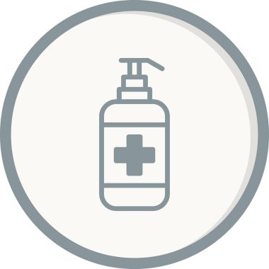 Antiseptik simge, vektör illüstrasyonu