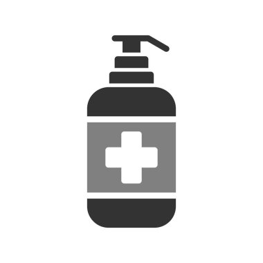 Antiseptik simge, vektör illüstrasyonu