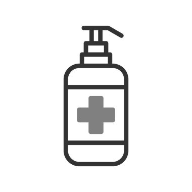Antiseptik simge, vektör illüstrasyonu