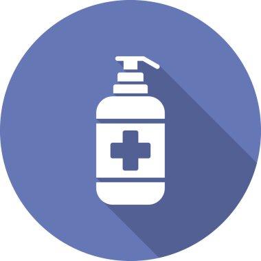 Antiseptik simge, vektör illüstrasyonu