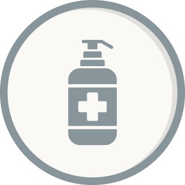 Antiseptik simge, vektör illüstrasyonu