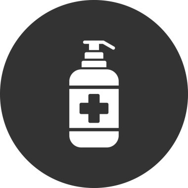 Antiseptik simge, vektör illüstrasyonu