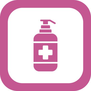 Antiseptik simge, vektör illüstrasyonu