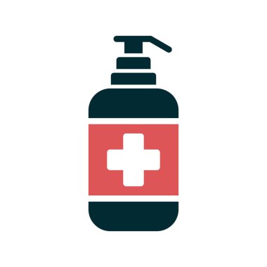 Antiseptik simge, vektör illüstrasyonu