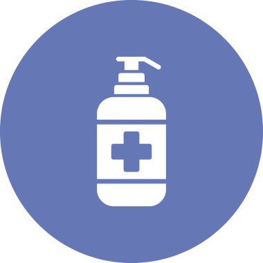 Antiseptik simge, vektör illüstrasyonu