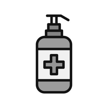 Antiseptik simge, vektör illüstrasyonu