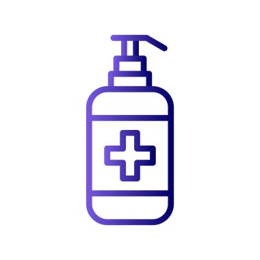 Antiseptik simge, vektör illüstrasyonu