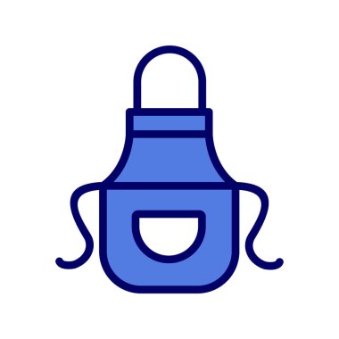 Mutfak önlüğü simgesi, vektör çizimi