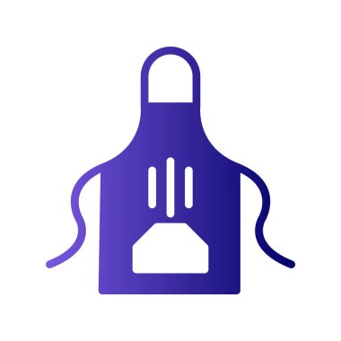Mutfak önlüğü simgesi, vektör çizimi