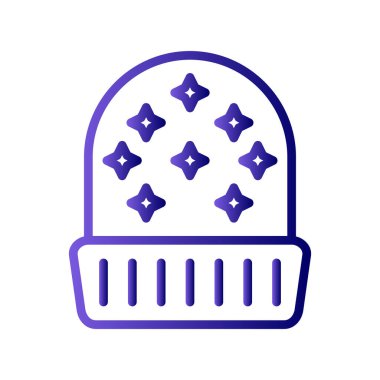 Beanie, ikon, vektör illüstrasyonu