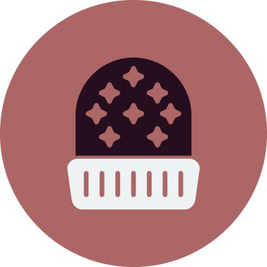 Beanie, ikon, vektör illüstrasyonu