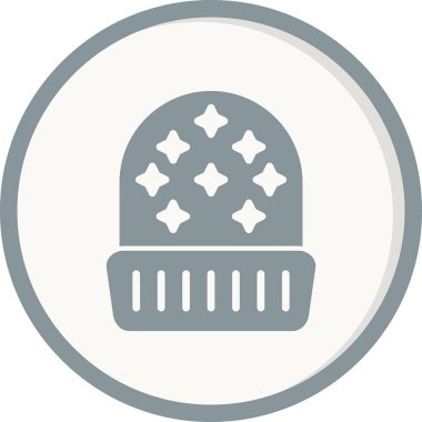 Beanie, ikon, vektör illüstrasyonu