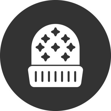 Beanie, ikon, vektör illüstrasyonu