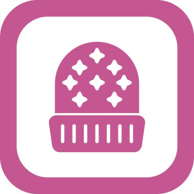 Beanie, ikon, vektör illüstrasyonu