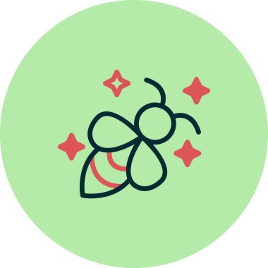 Beyaz arka planda şirin bir arı.