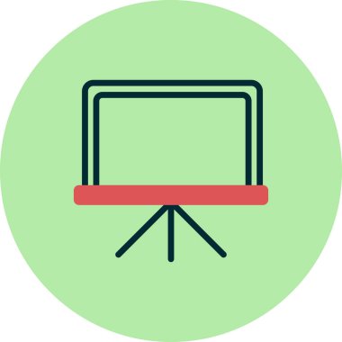 Tahta, simge, vektör illüstrasyonu