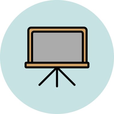 Tahta, simge, vektör illüstrasyonu