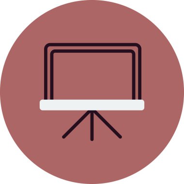 Tahta, simge, vektör illüstrasyonu