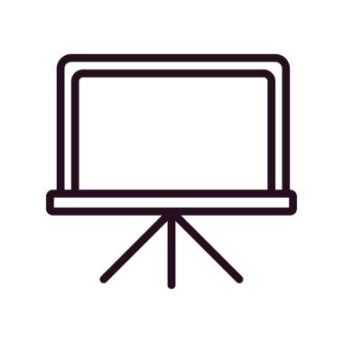 Tahta, simge, vektör illüstrasyonu