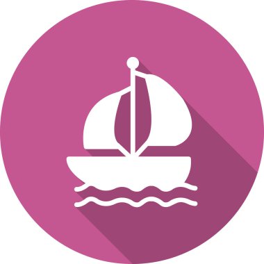 Tekne, simge vektör illüstrasyonu