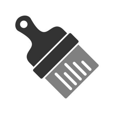 fırça simgesi, vektör illüstrasyonu