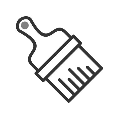 fırça simgesi, vektör illüstrasyonu