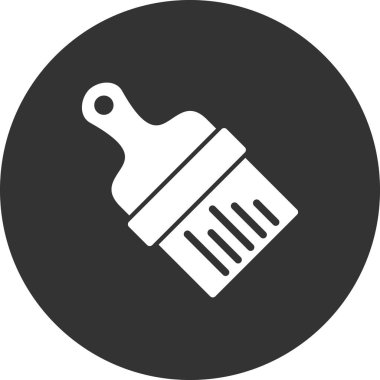 fırça simgesi, vektör illüstrasyonu