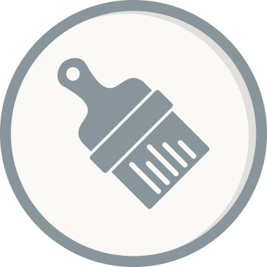 fırça simgesi, vektör illüstrasyonu