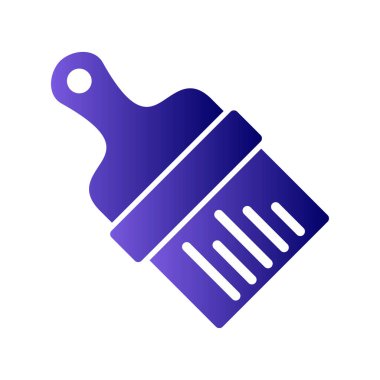 fırça simgesi, vektör illüstrasyonu