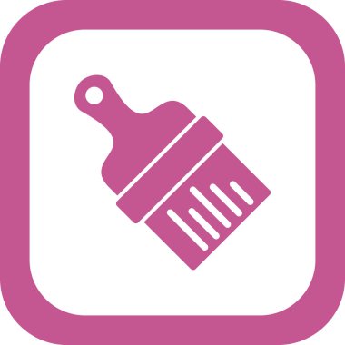 fırça simgesi, vektör illüstrasyonu