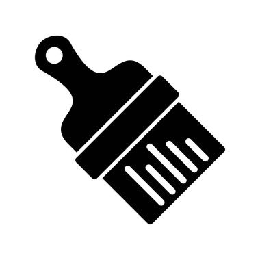 fırça simgesi, vektör illüstrasyonu