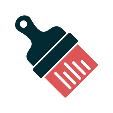 fırça simgesi, vektör illüstrasyonu