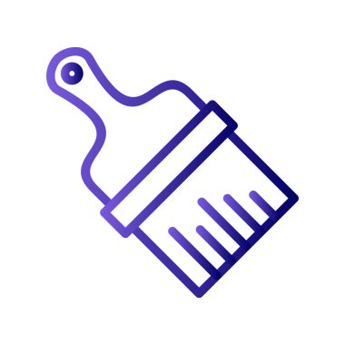 fırça simgesi, vektör illüstrasyonu