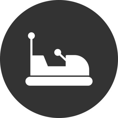 Çarpışan araba kutsal kişilerin resmi, vektör çizim