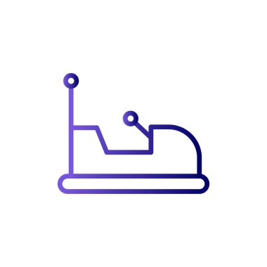 Çarpışan araba kutsal kişilerin resmi, vektör çizim