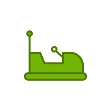 Çarpışan araba kutsal kişilerin resmi, vektör çizim