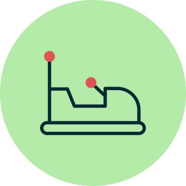 Çarpışan araba kutsal kişilerin resmi, vektör çizim