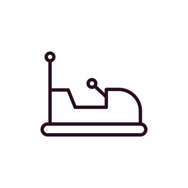 Çarpışan araba kutsal kişilerin resmi, vektör çizim