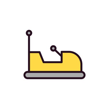 Çarpışan araba kutsal kişilerin resmi, vektör çizim