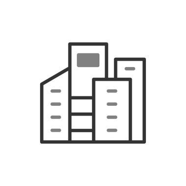 şehir simgesi, vektör illüstrasyonu